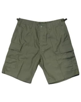 BreathableFabric Comfortable Layer Overload Cargo Shorts - Olive