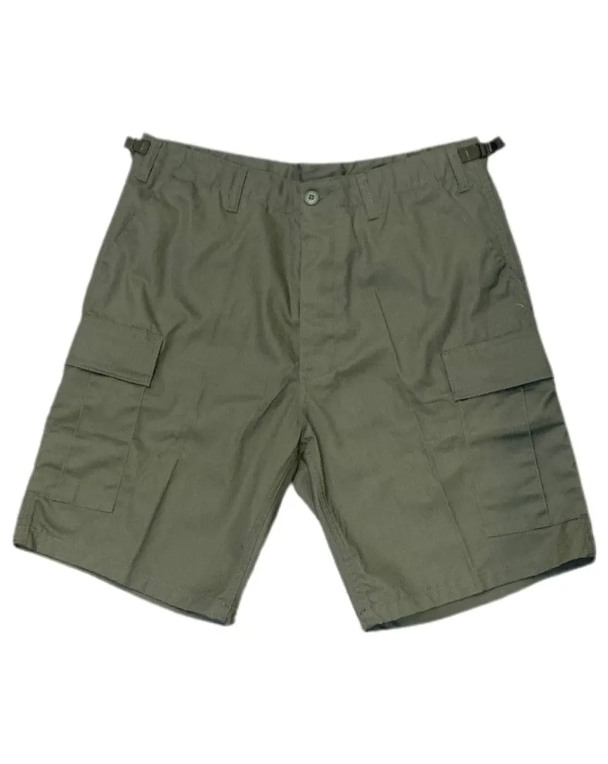 Relaxation Wear Warm Tracksuit Overload Cargo Shorts - Olive