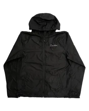 Overload Lightweight Full Zip Windbreaker - Black Raw Linen AntibacterialFinish