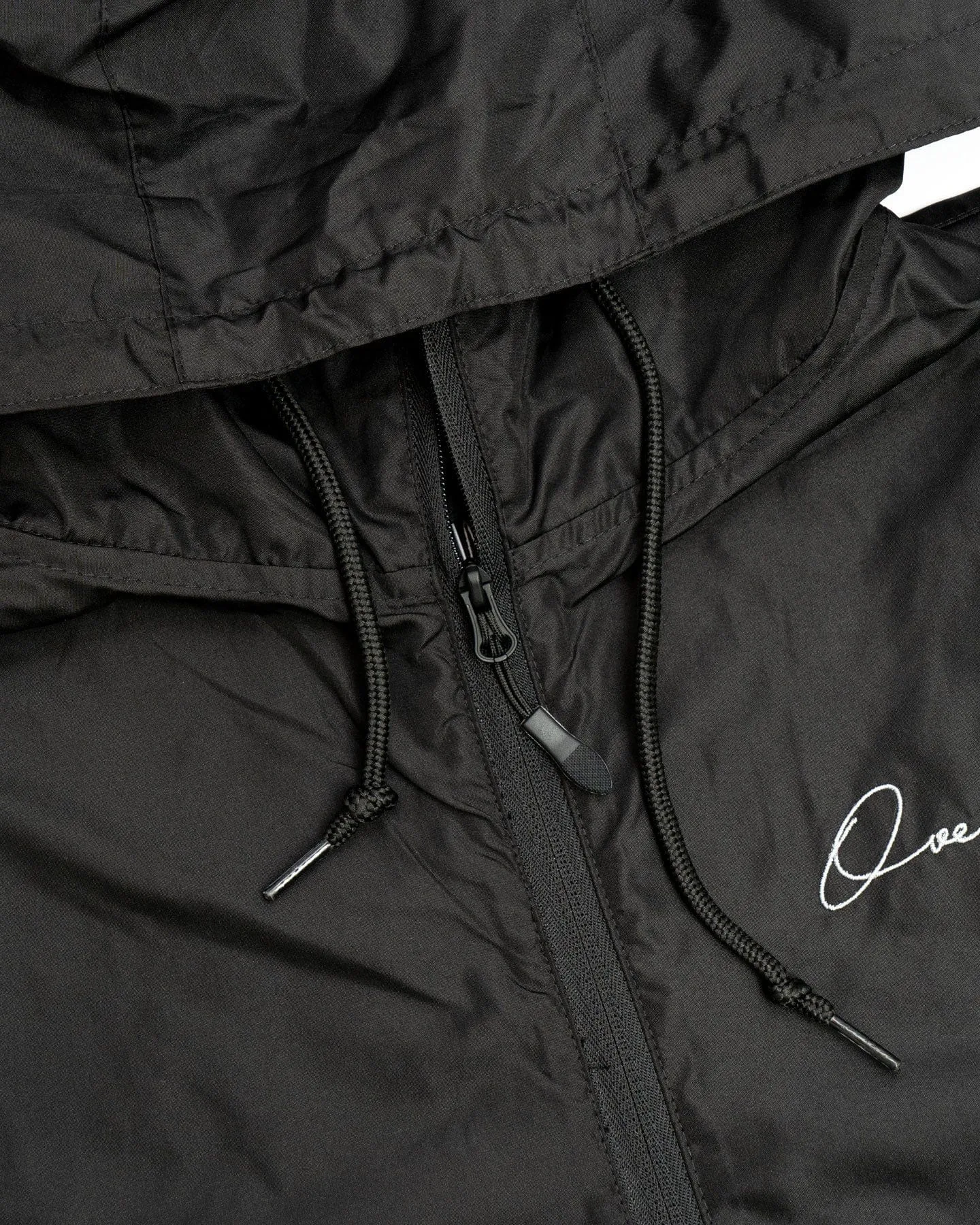 Warm Layers Overload Lightweight Full Zip Windbreaker - Black