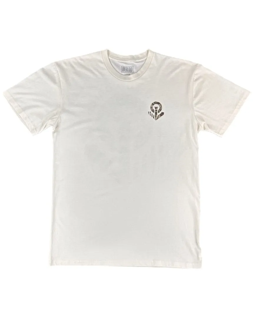 Overload Marble Anchor Tee - White Stretchable Waistband Classic Sweater