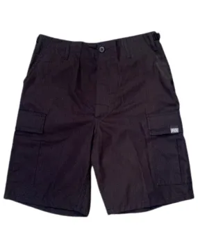 Overload Rip-Stop Cargo Shorts - Black Global Cool Classic Jeans