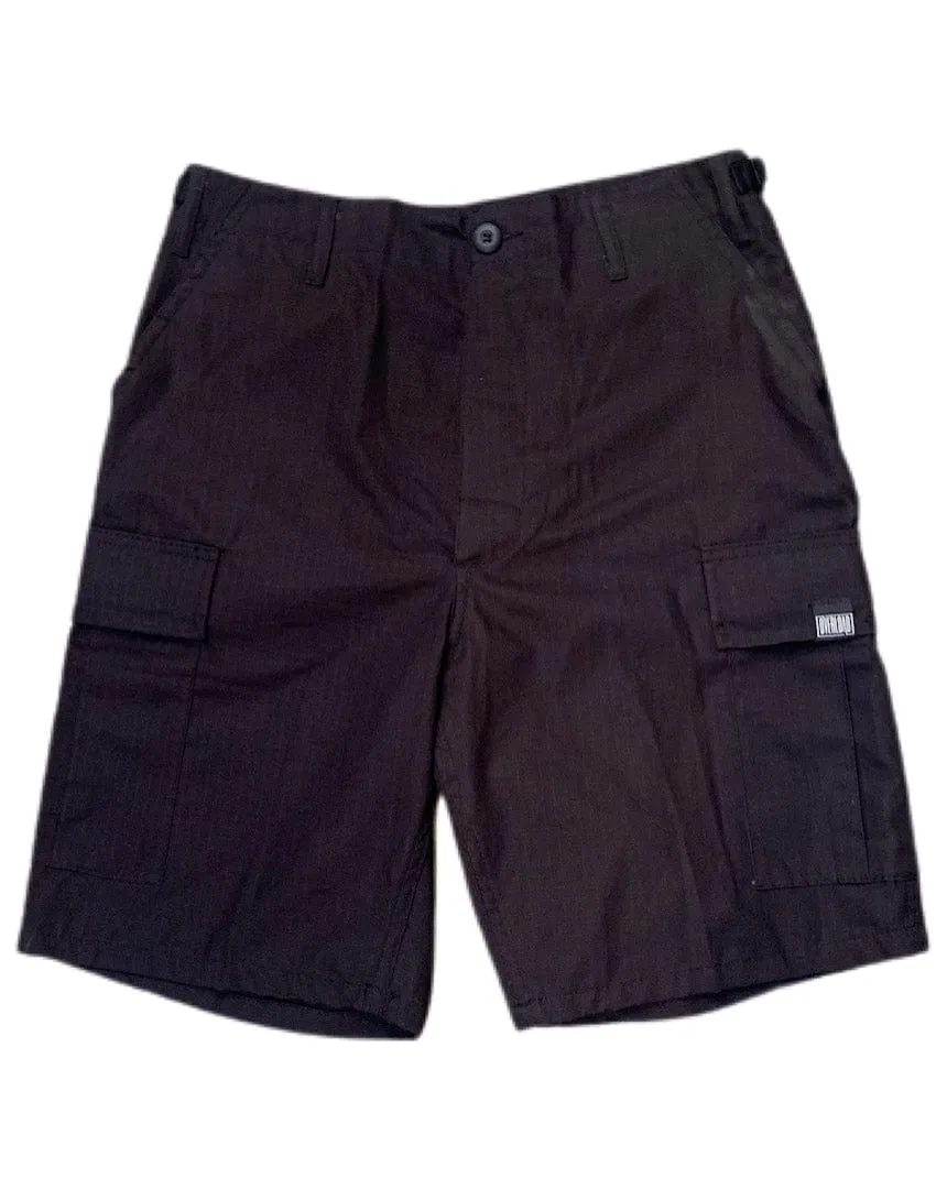 Overload Rip-Stop Cargo Shorts - Black Timeless Dress