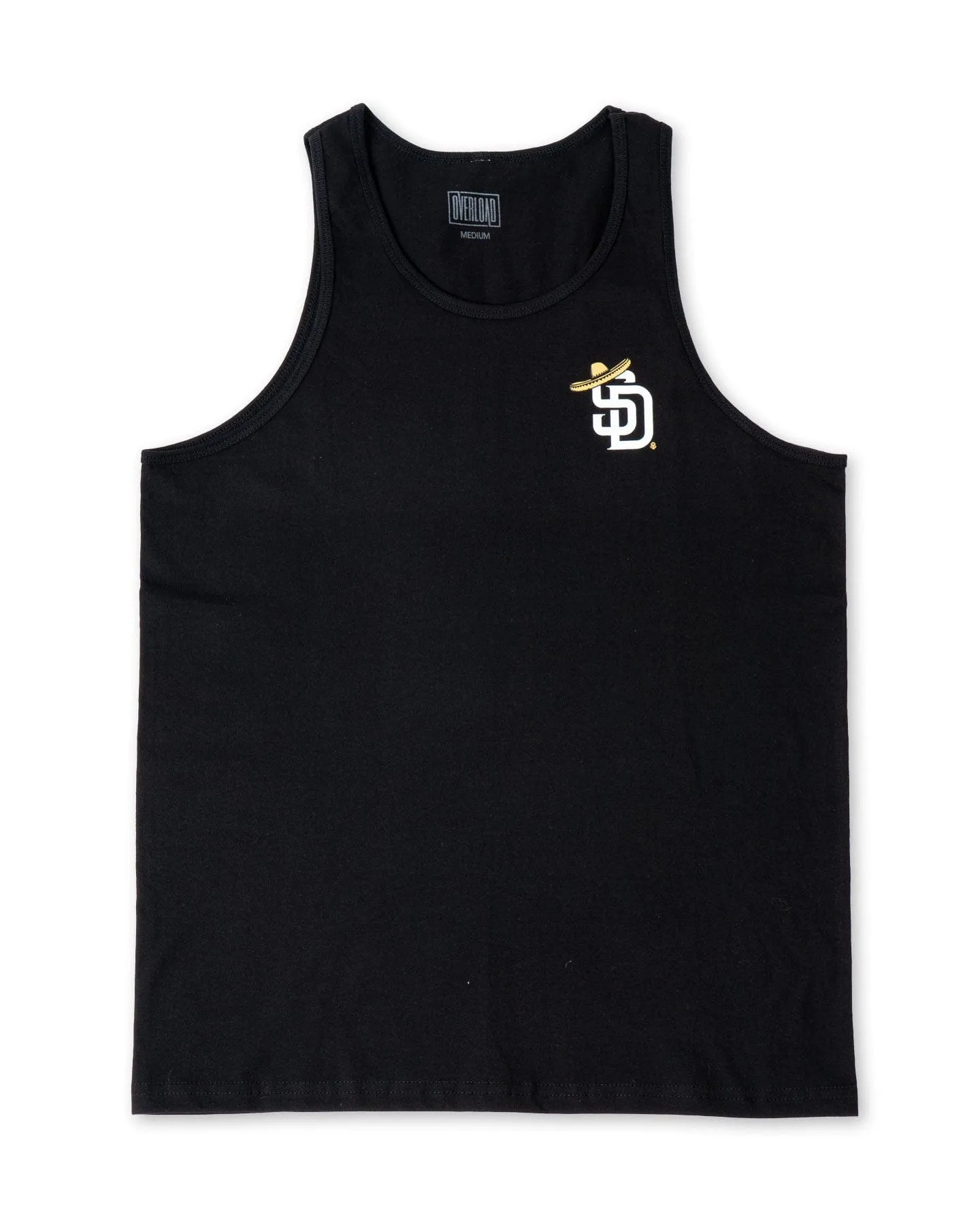 Overload Sombrero Tank Top - Black CompressionFreeCuffs AntiBacterialTextile