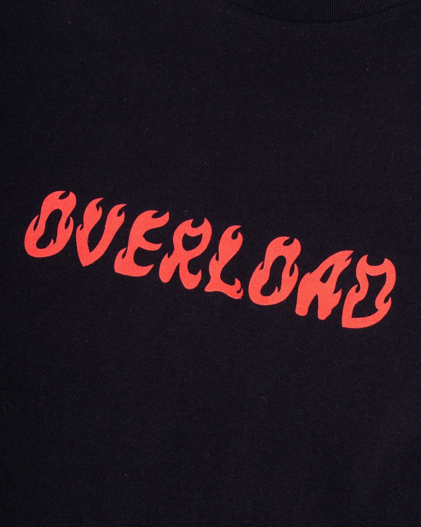 Overload World On Fire Tee - Black / Red Basic Wear