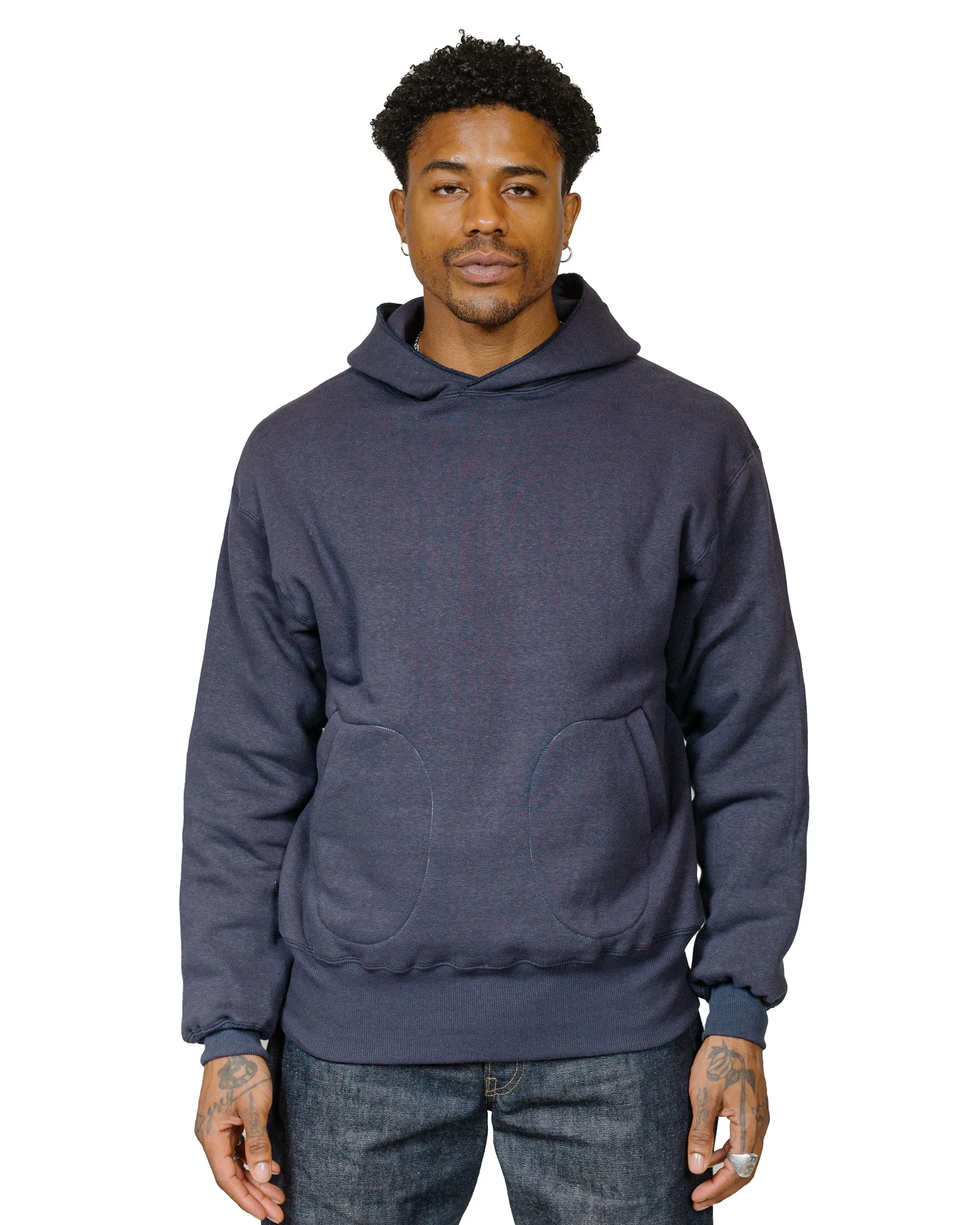 Simple Wear Warehouse Lot. JG-CS12 The Knockout Hoodie Plain Navy
