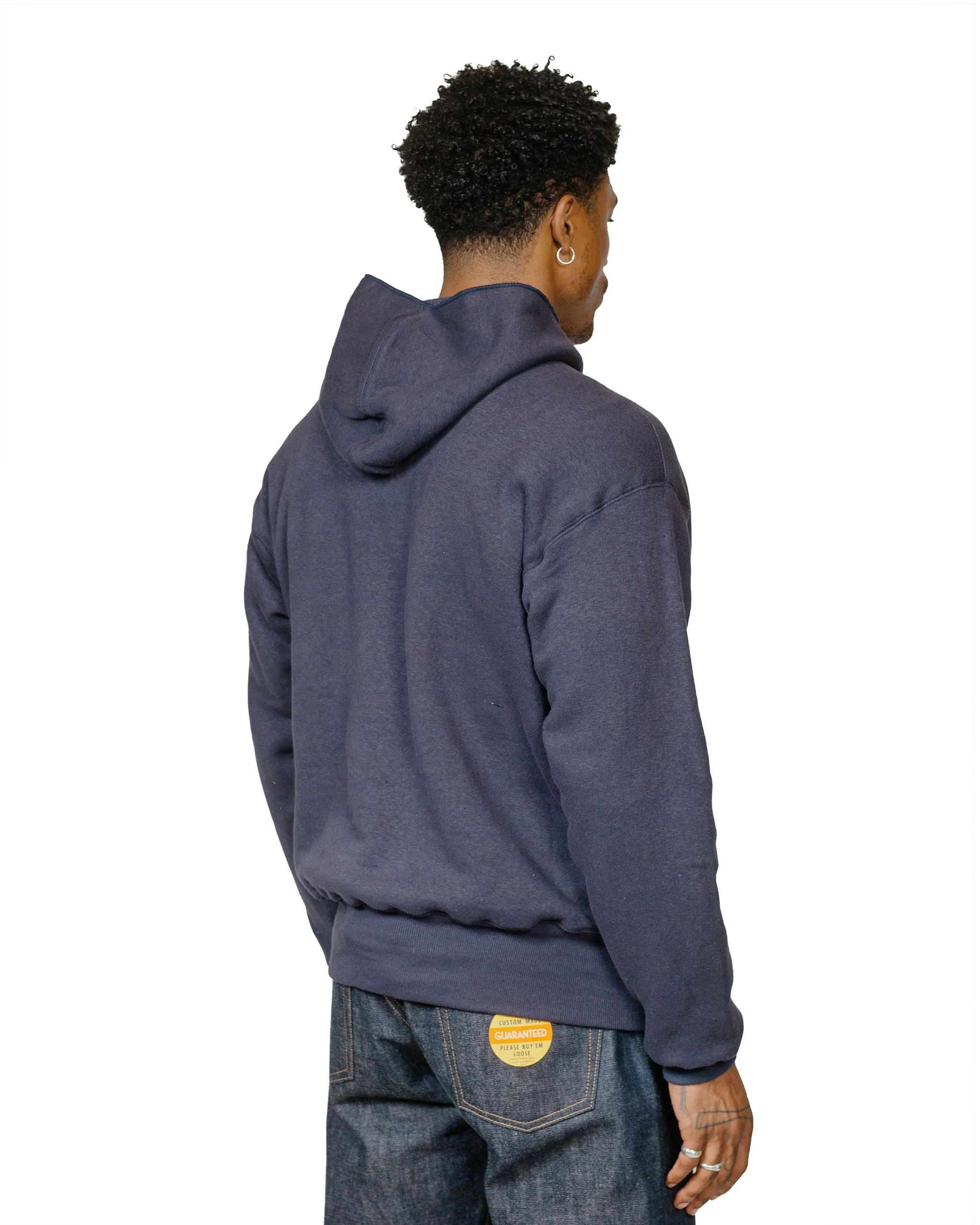 Warehouse Lot. JG-CS12 The Knockout Hoodie Plain Navy Limited Edition Urban Wear