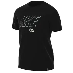 Nike Club America Swoosh T-Shirt (Black) Camping practicality