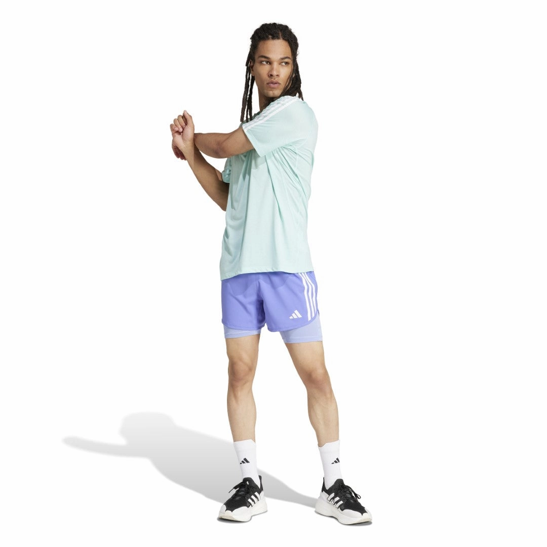 Flexible Weave Everyday Comfort Style Own the Run 3-Stripes T-Shirt