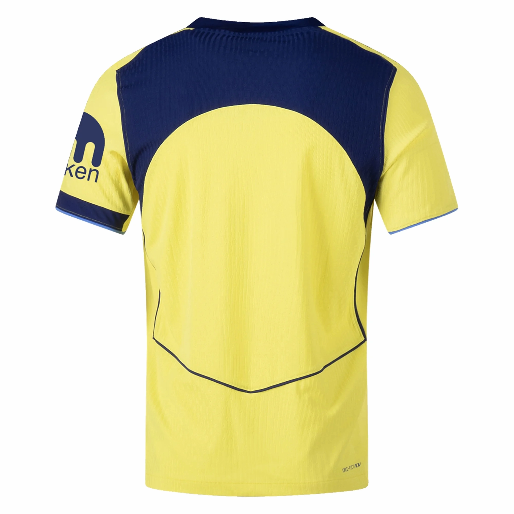 Nike Men's Tottenham Authentic T90 Third Jersey 25/26 (Dynamic Yellow/Blue Void) Training Apparel