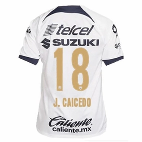 Nike Pumas UNAM Jos?? Caicedo Home Jersey w/ Liga MX Patch 23/24 (White/Obsidian) Chill Fit
