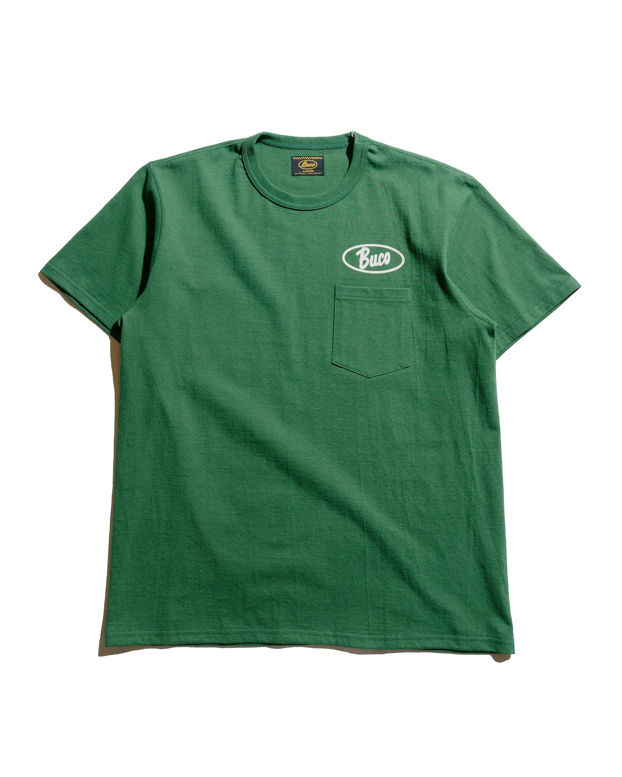 The Real McCoy's BC25005 Buco Tee / Enthusiast Green Short sleeved breeziness Chic and Cozy Wear