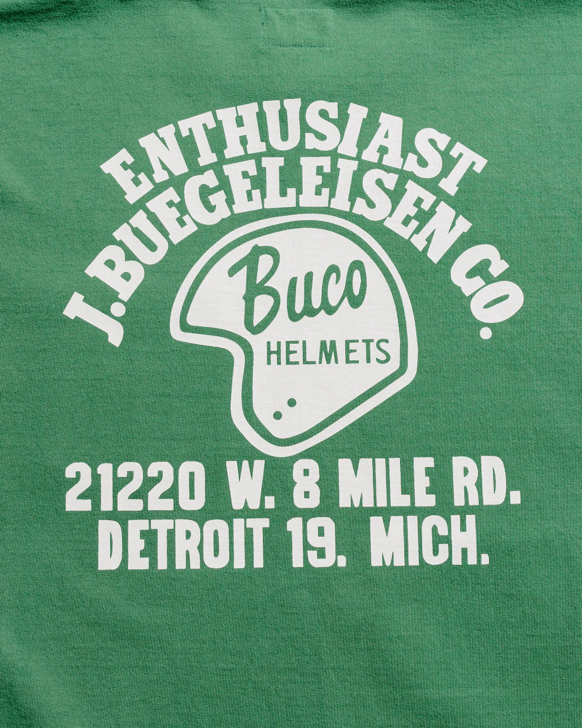 The Real McCoy's BC25005 Buco Tee / Enthusiast Green Easy to Style Comfy Apparel