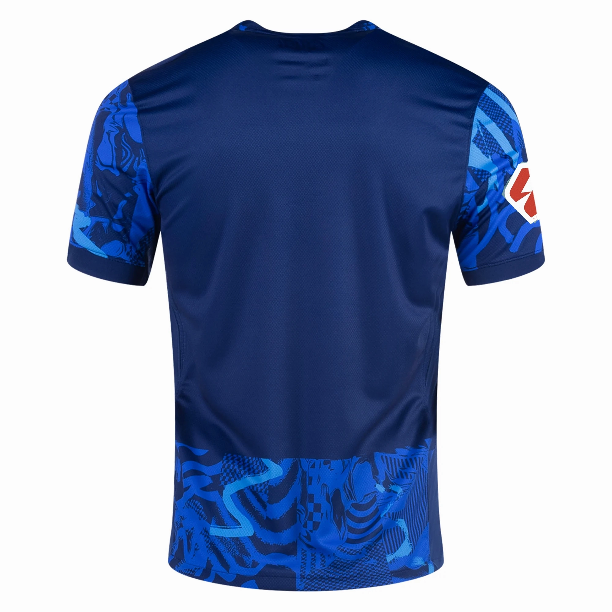 Agile Motion Performance Driven Design Nike Atletico Madrid Third Jersey w/ La Liga Patch 24/25 (Blue Void/Pink Glow)