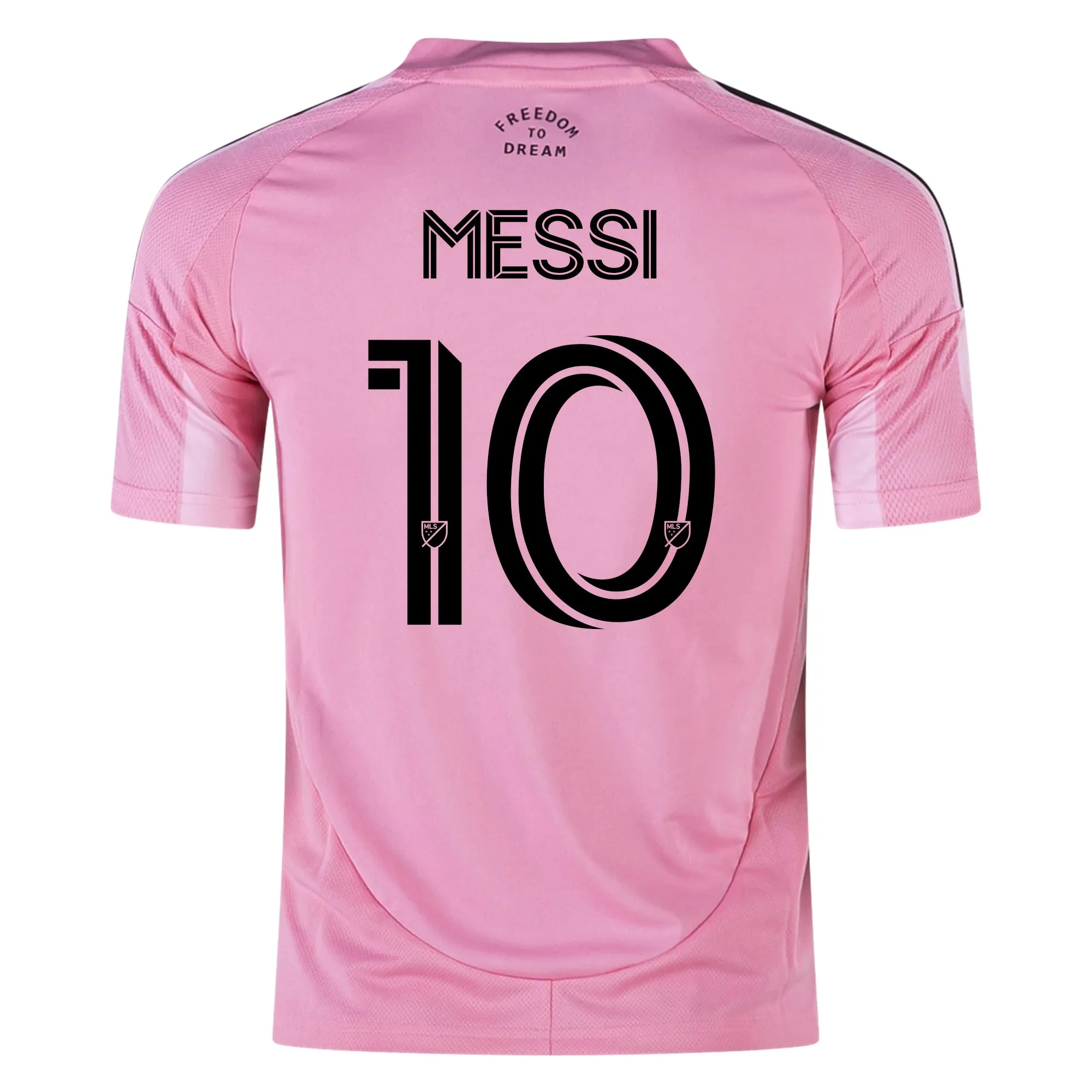 Raglan Sleeve Construction Quick Repair Yarn adidas Lionel Messi Youth Inter Miami Home Jersey 25/26 (Pink)