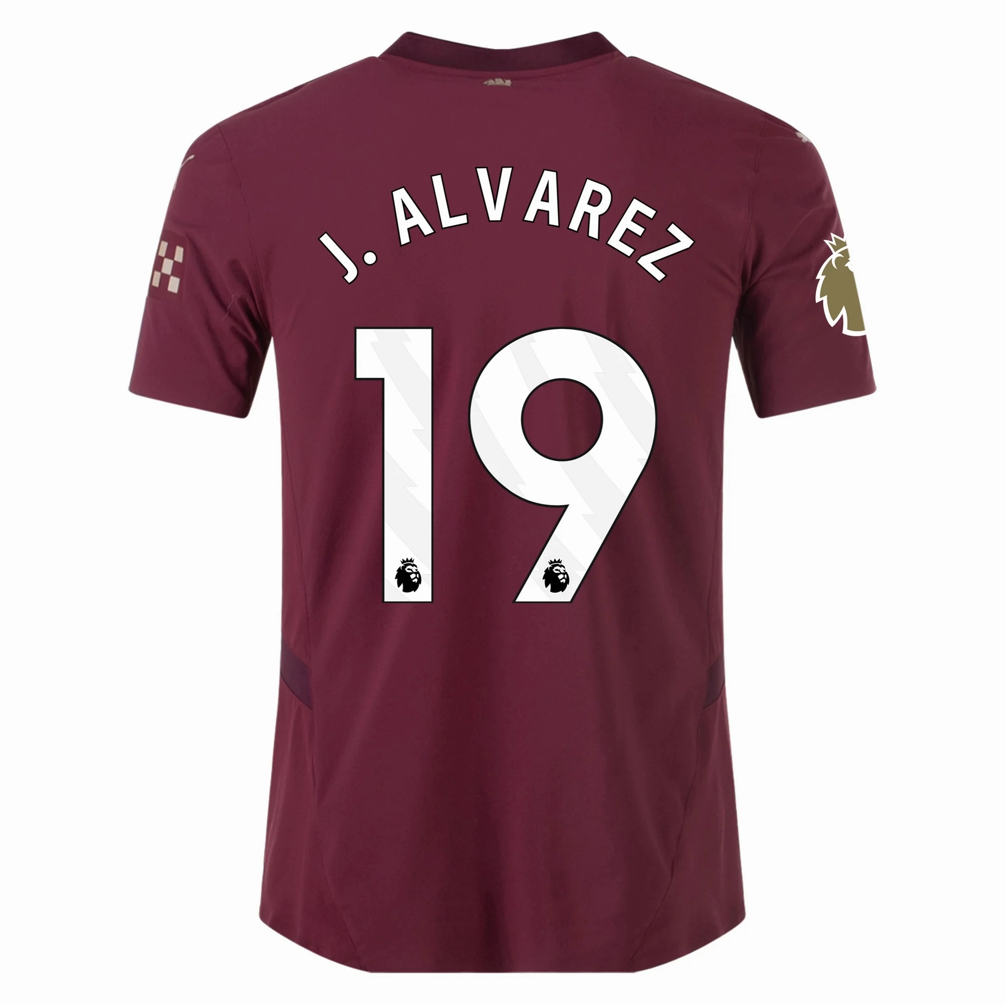Puma Manchester City Authentic Julian Alvarez Third Jersey w/ EPL   Club World Cup Patch 24/25 (Dark Jasper) Daily Active Quick Release Cuffs