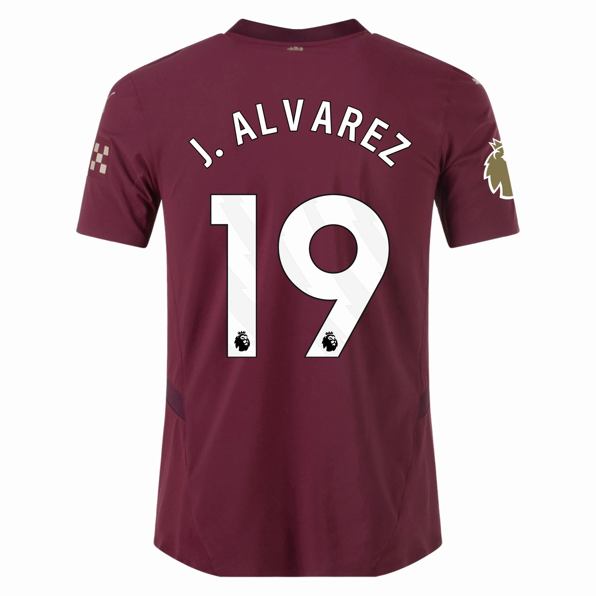 Puma Manchester City Authentic Julian Alvarez Third Jersey w/ EPL   Club World Cup Patch 24/25 (Dark Jasper) Sublimation Print Ready