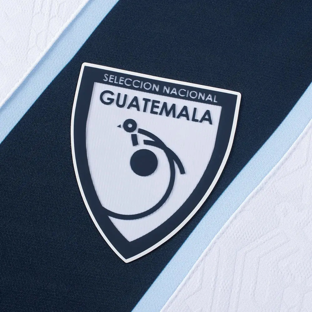 Smooth Flatlock Stitching Umbro Youth Guatemala 25/26 Home Jersey (White)