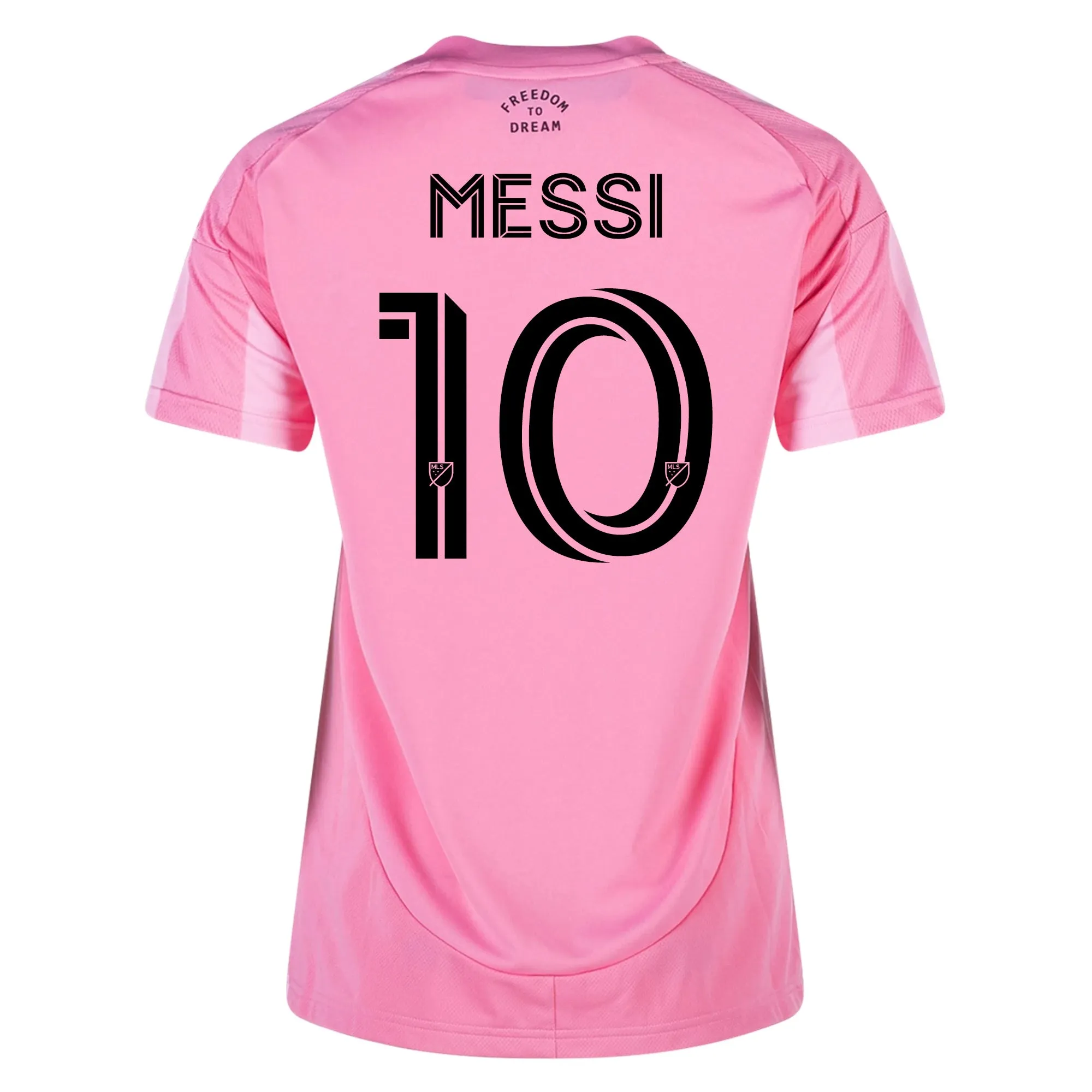 adidas Lionel Messi Womens Inter Miami CF Home Jersey 25/26 (Easy Pink) Game Day Fluid Fabric
