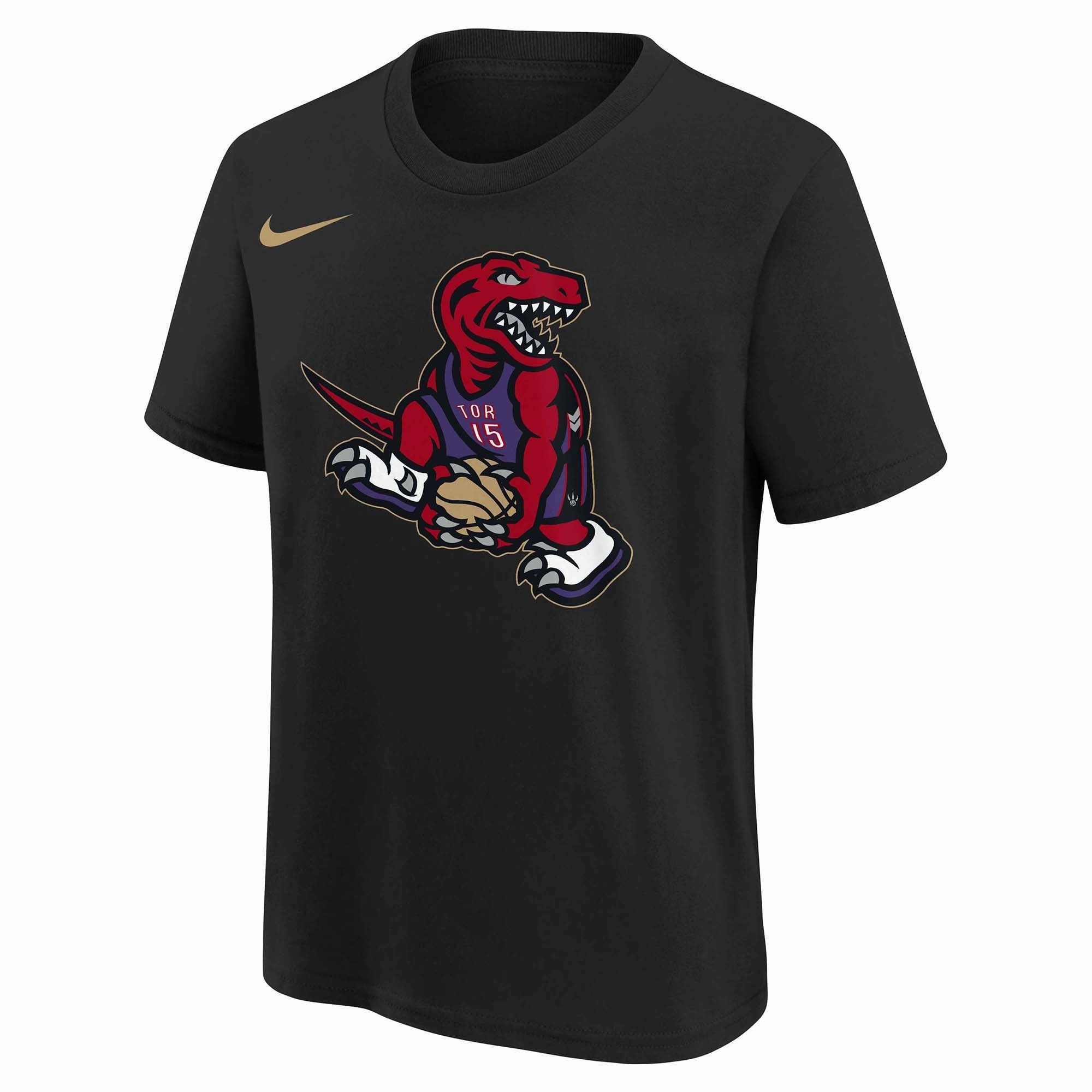 Ventilated Side Gussets Junior's NBA Toronto Raptors 2024/25 Essential City Edition Short Sleeve Logo Tee
