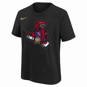 Contrast Trim Details Agile Fit Junior's NBA Toronto Raptors 2024/25 Essential City Edition Short Sleeve Logo Tee