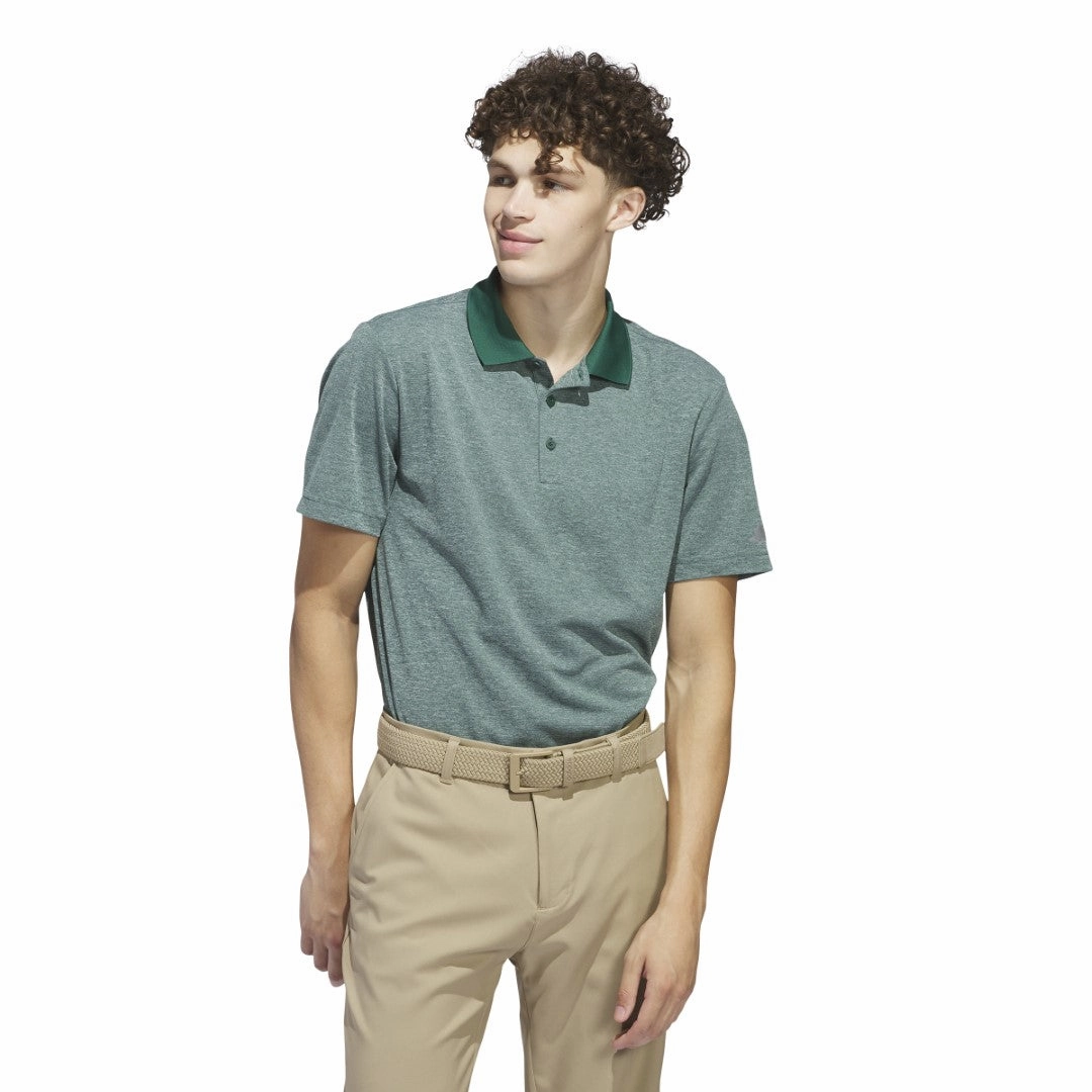 Performance Heathered Polo T-shirt Geometric precision