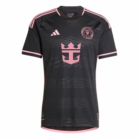 Comfort Focused Adjustable Hem Drawcord adidas Inter Miami Authentic Royal Caribbean Away Jersey 23/24 (Black/Bliss Pink)