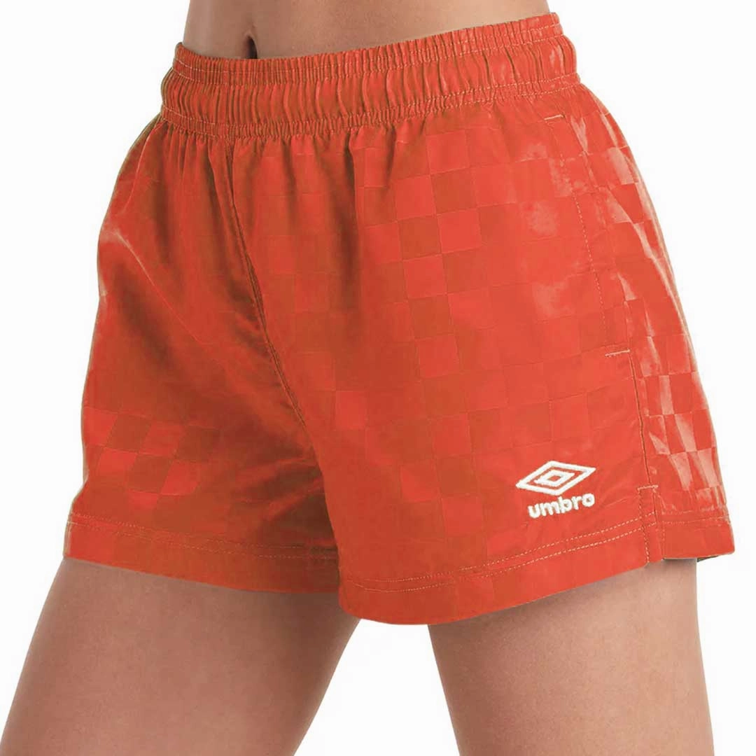 Umbro - Women's 3" Checkerboard Shorts (HUUL1UBF5 UK8) Clean Finish Cool Texture