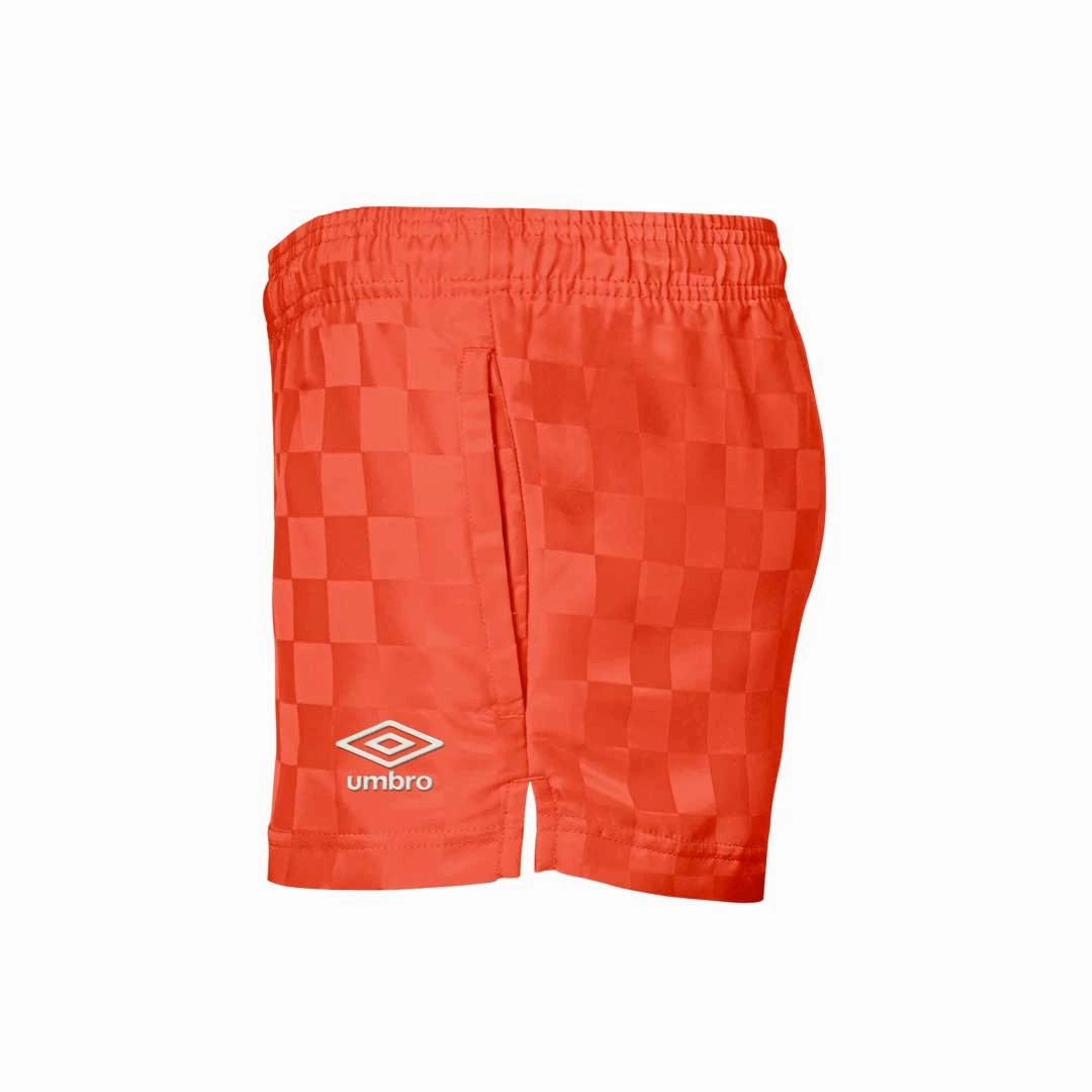 Umbro - Women's 3" Checkerboard Shorts (HUUL1UBF5 UK8) Wind Resistant Barrier