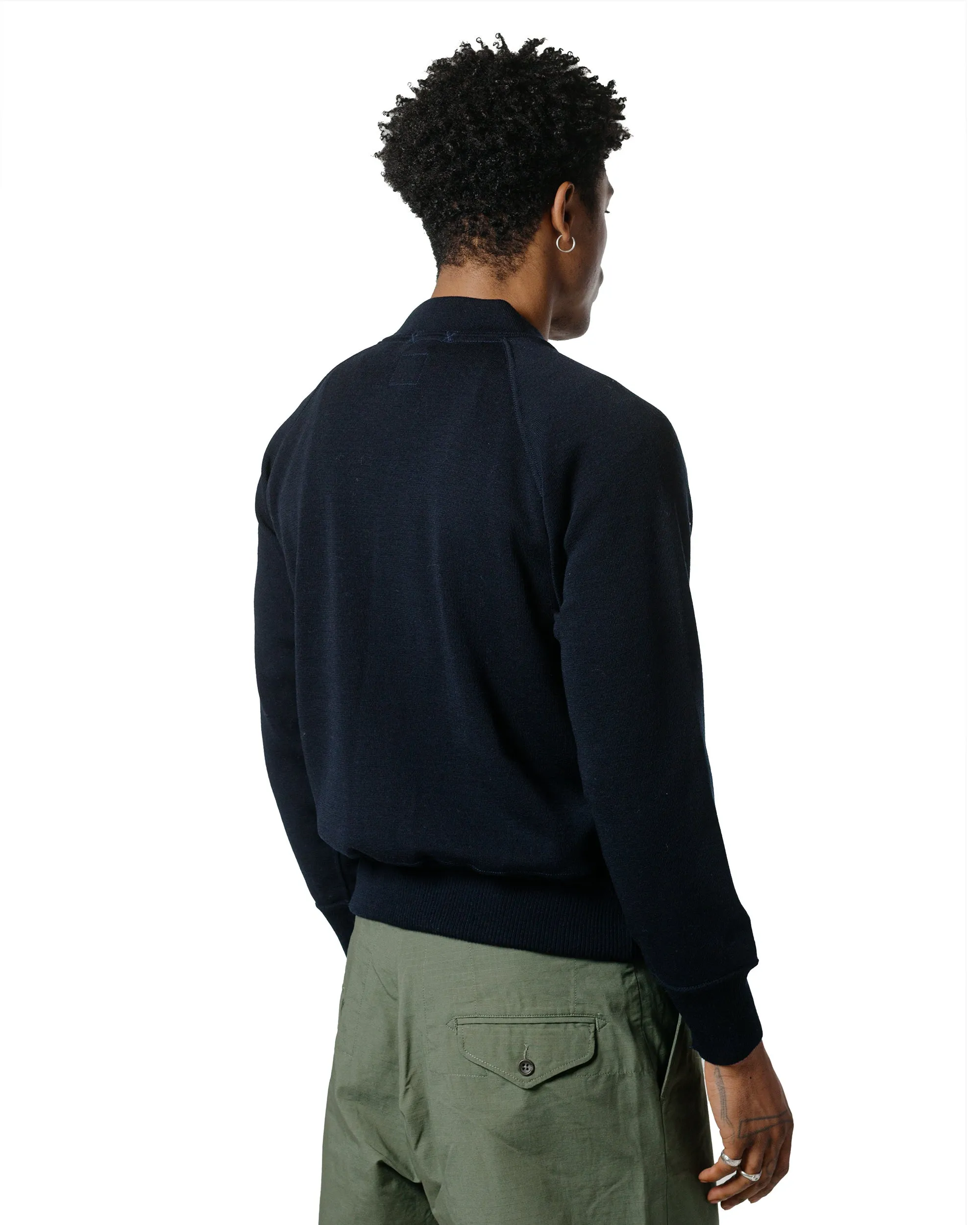 The Real McCoy's MC24106 Winter Aviation Sweater Navy Youthful Vibe