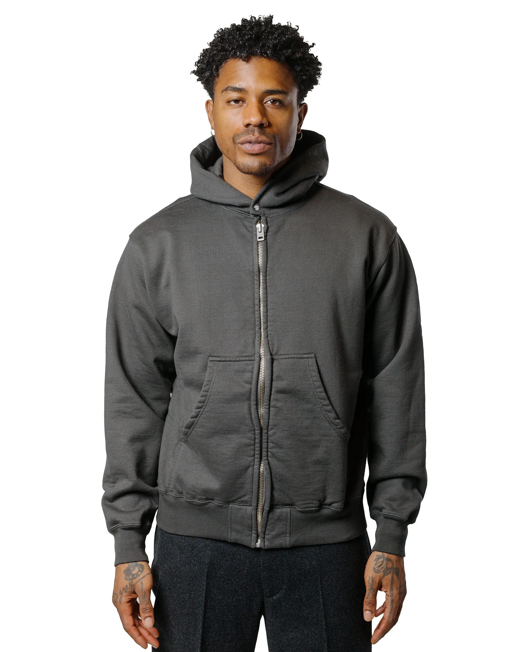 Trendy Essentials Phigvel Athletic Full Zip Hoodie Carbon