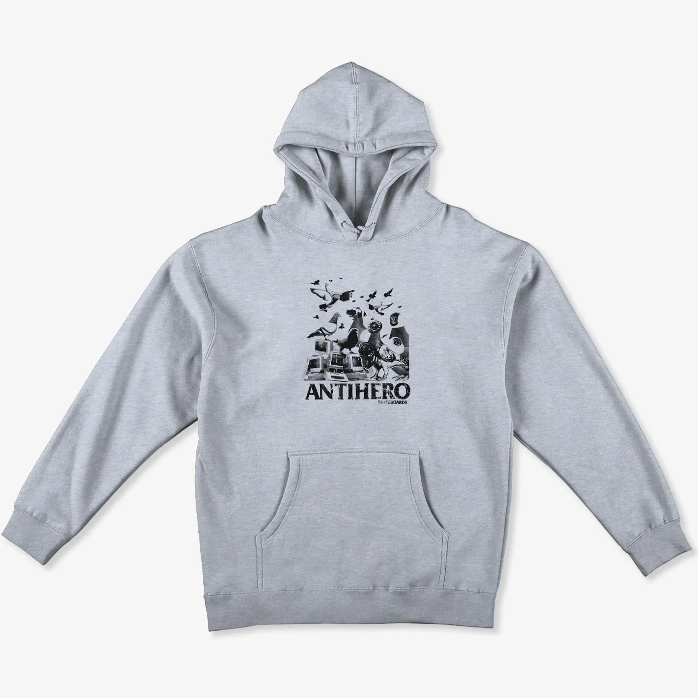 Pigeon Intelligence Hoodie (Grey) old people Everyday Essentials