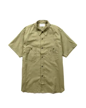 The Real McCoy's MS19017 N-3 Utility Shirt S/S Olive Layered Design Eco-Friendly Choice