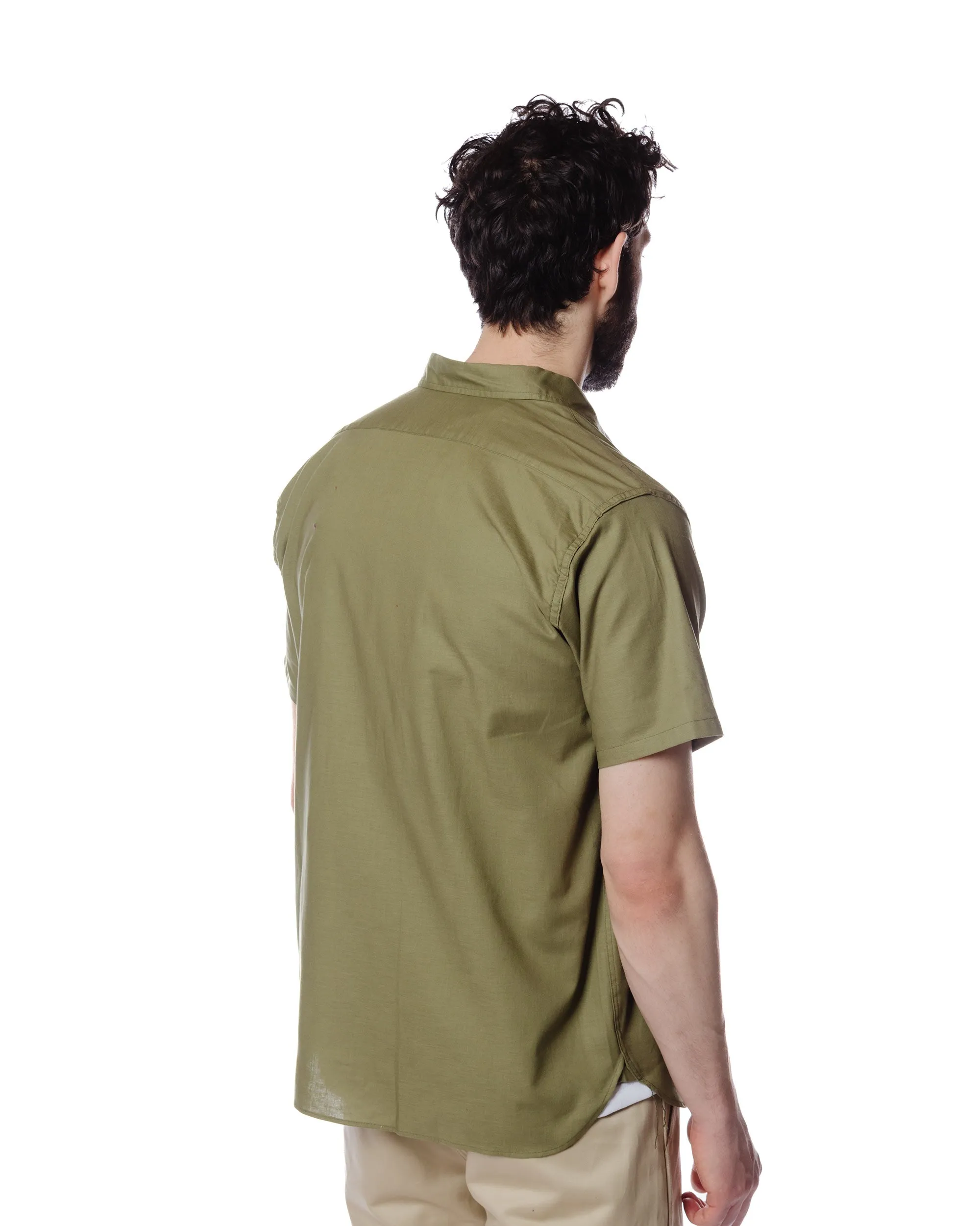 Seamless Shoulder Construction The Real McCoy's MS19017 N-3 Utility Shirt S/S Olive