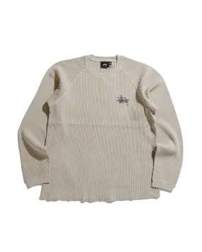 Wrinkle-Free St??ssy Basic Stock Raglan Thermal Bone