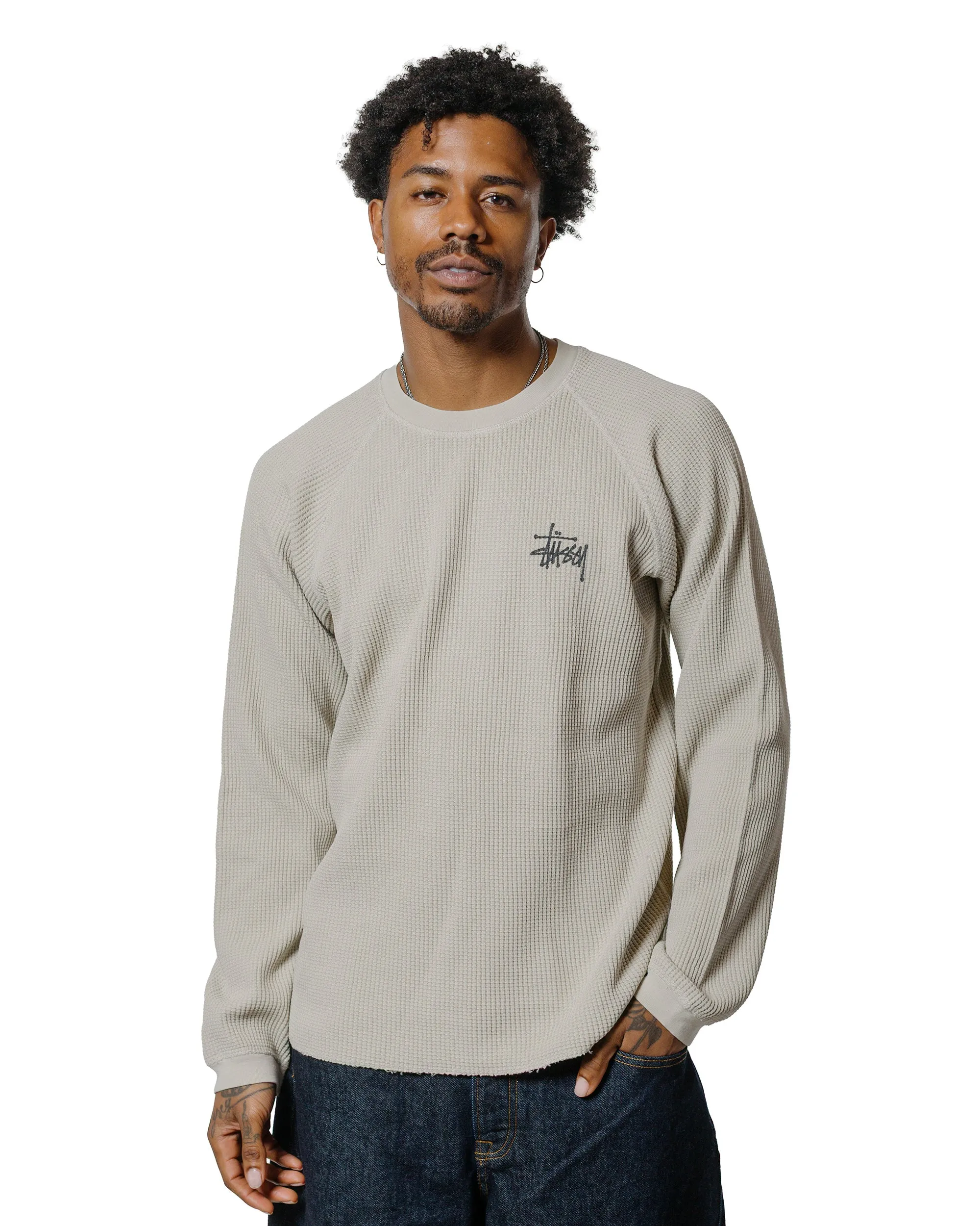 Tuckable Hem Quick Release Placket St??ssy Basic Stock Raglan Thermal Bone