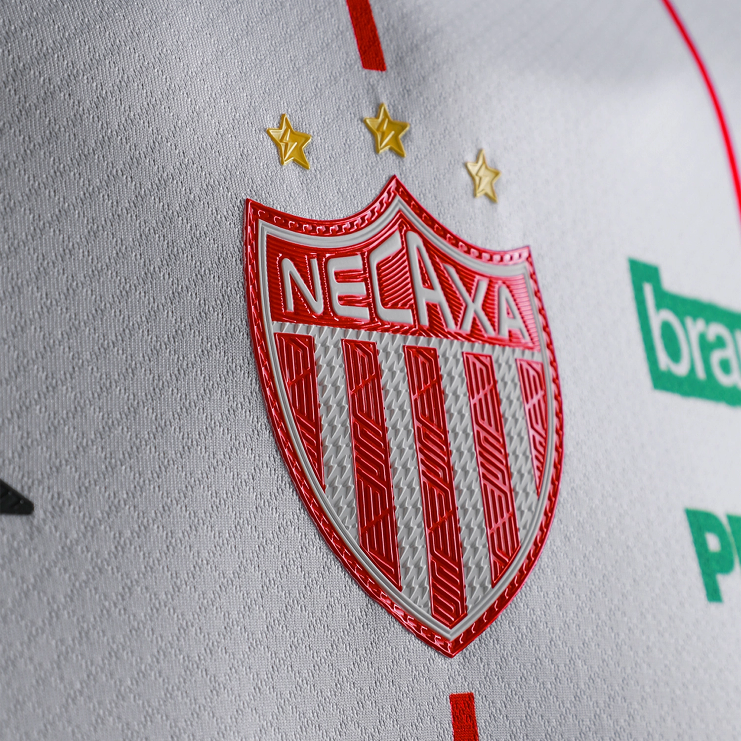 Pirma Men's Necaxa Home Jersey 25/26 (White/Red) Anti Pill Finish