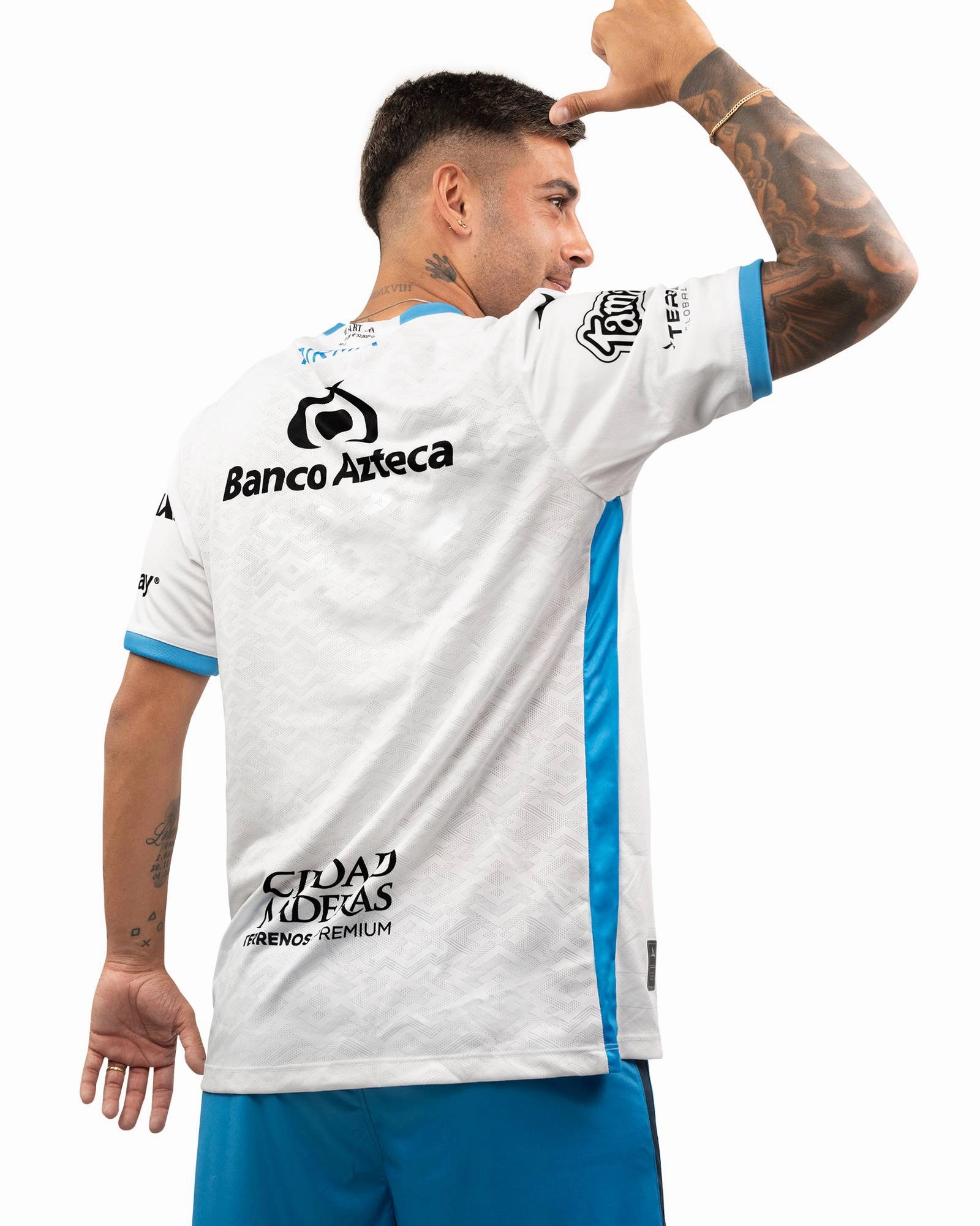 Pirma Men's Puebla Home Jersey 25/26 (White/Royal Blue) All Purpose Athletic Build Fast Reaction