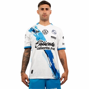 Game Vibes Moisture Wicking Design Pirma Men's Puebla Home Jersey 25/26 (White/Royal Blue)