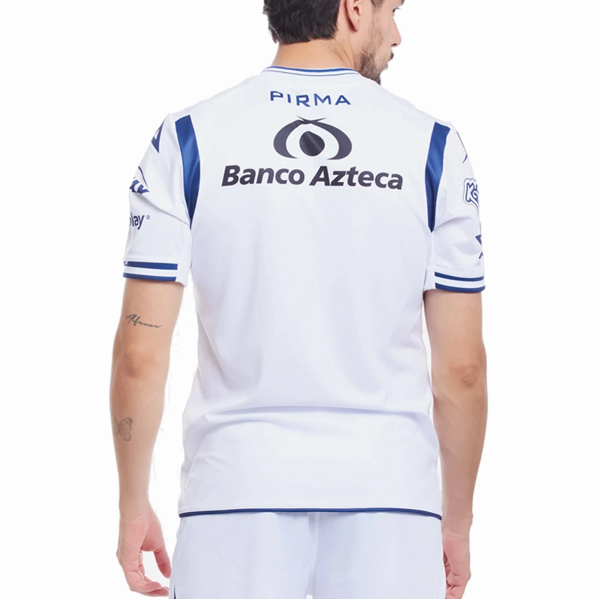 Vivid Pattern Pirma Puebla Home Jersey 24/25 (White/Navy)