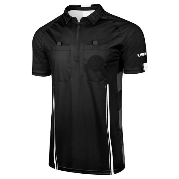 tie dye aesthetic features Play wear Kwik Goal Referee Jersey (Black)