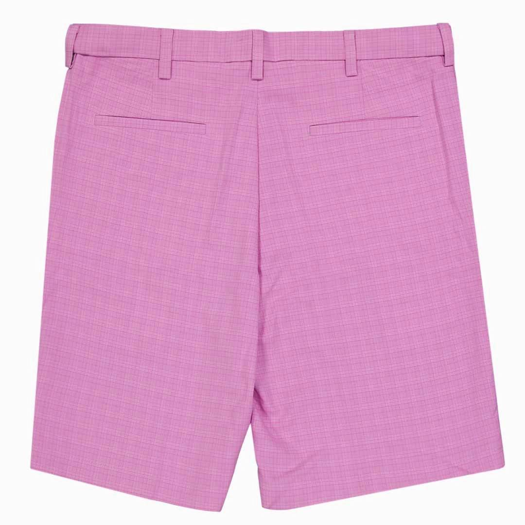 Microfiber Performance Blend Odor Resistant Coating Haggar - Men's Plain Plaid Shorts (HS50005 671)