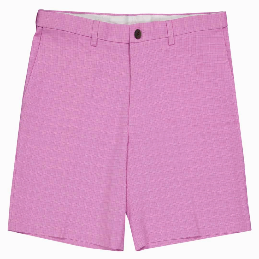 Functional Activewear Tagless Neckline Haggar - Men's Plain Plaid Shorts (HS50005 671)