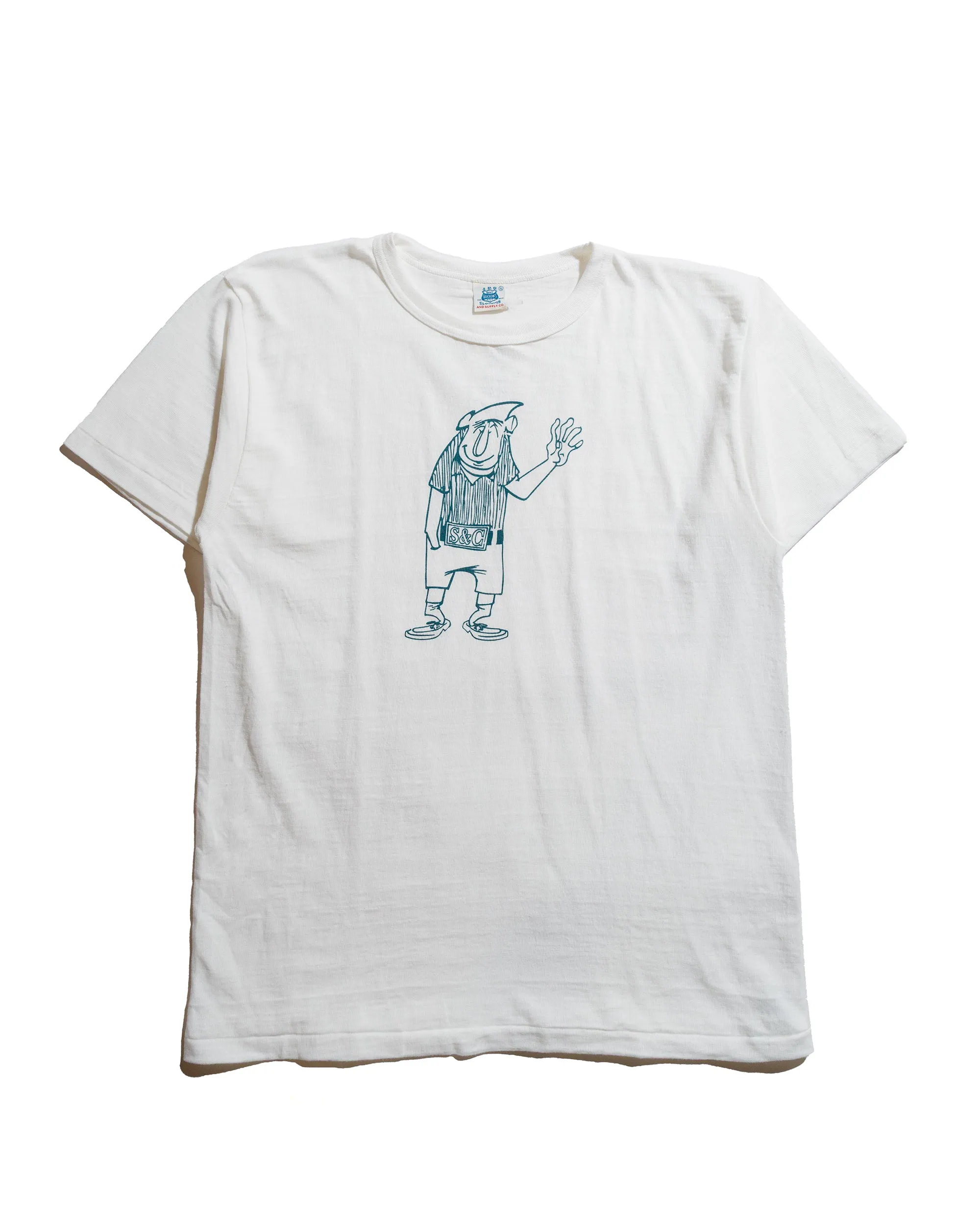 Light Outfit Warehouse Lot. JG-CS06 Hello T-Shirt Off White