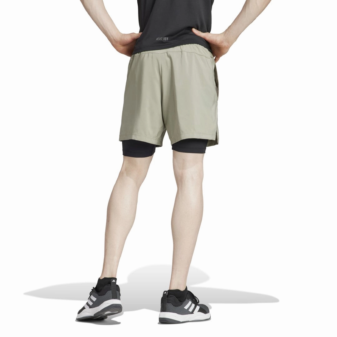 Wrinkle resistant fabric Gym Training 2-in-1 Shorts