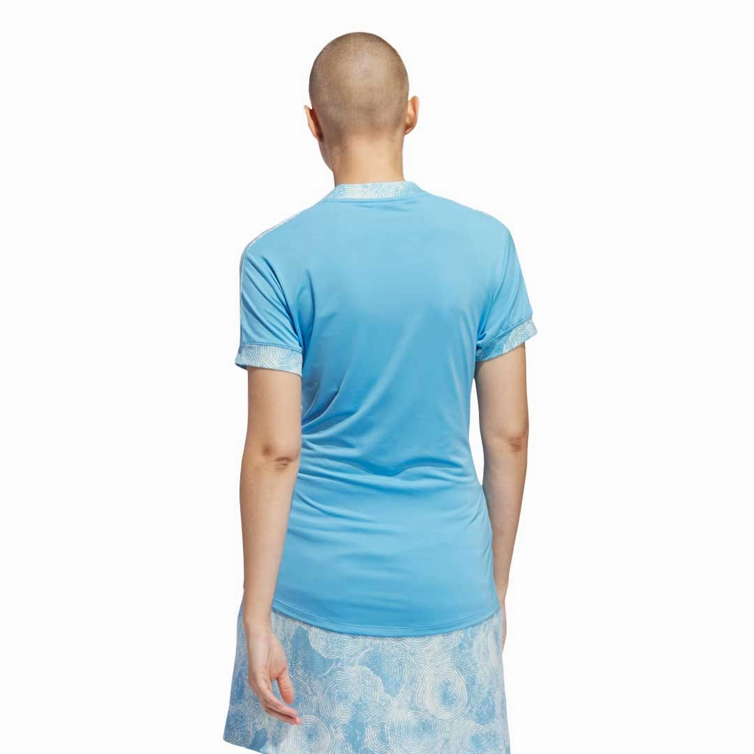 adidas - Women's Ultimate365 Printed Polo (IP4227) Non Restrictive Tailoring Reinforced Armholes