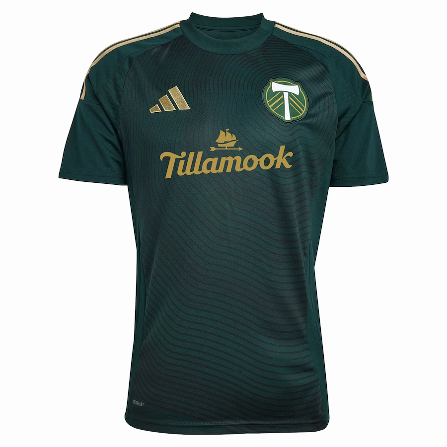 adidas Portland Timbers Home Jersey 25/26 (Green/Gold) True Fit