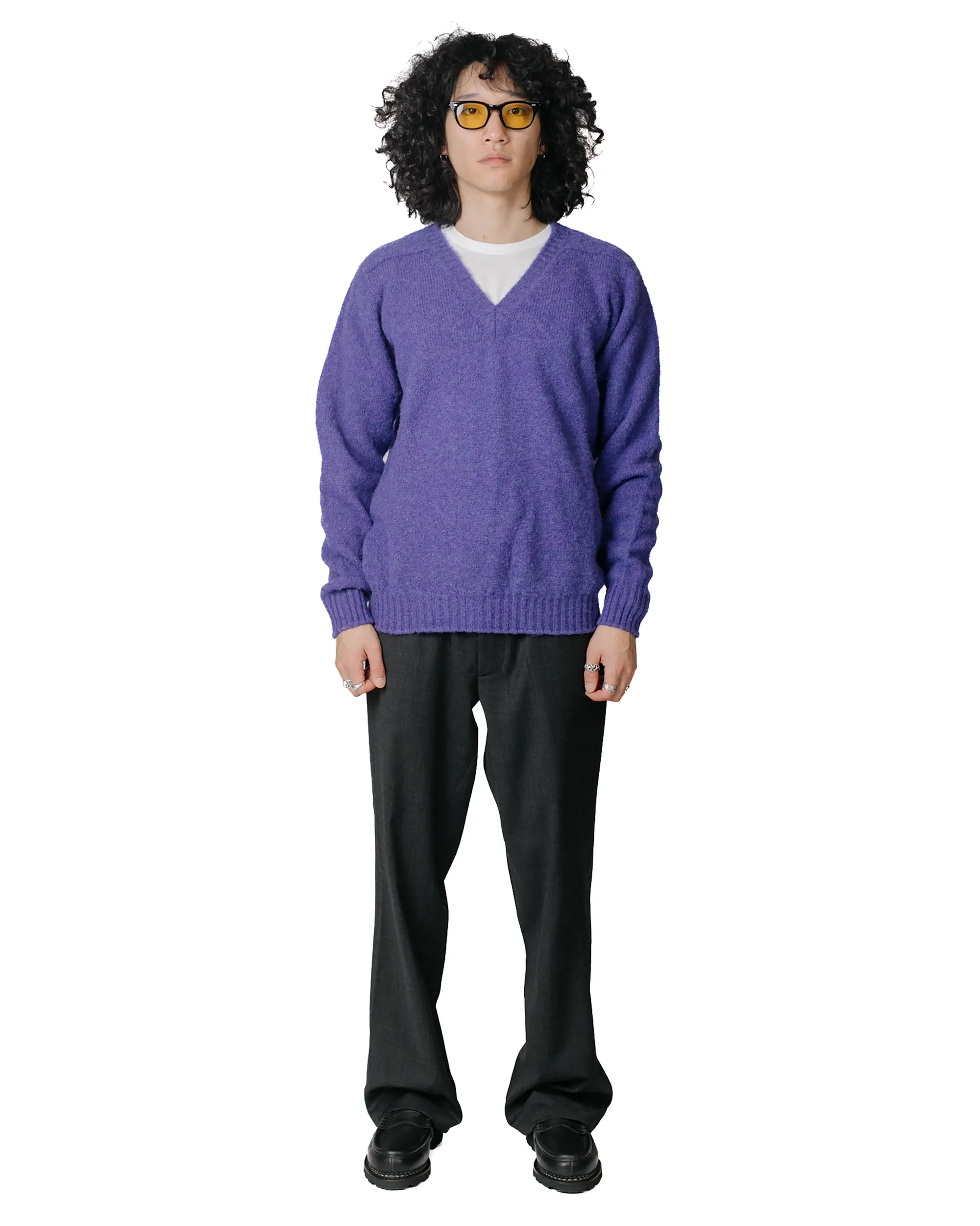 Howlin' Shaggy Bear V Neck Violet Dreams ideal for birthdays Cozy Wear