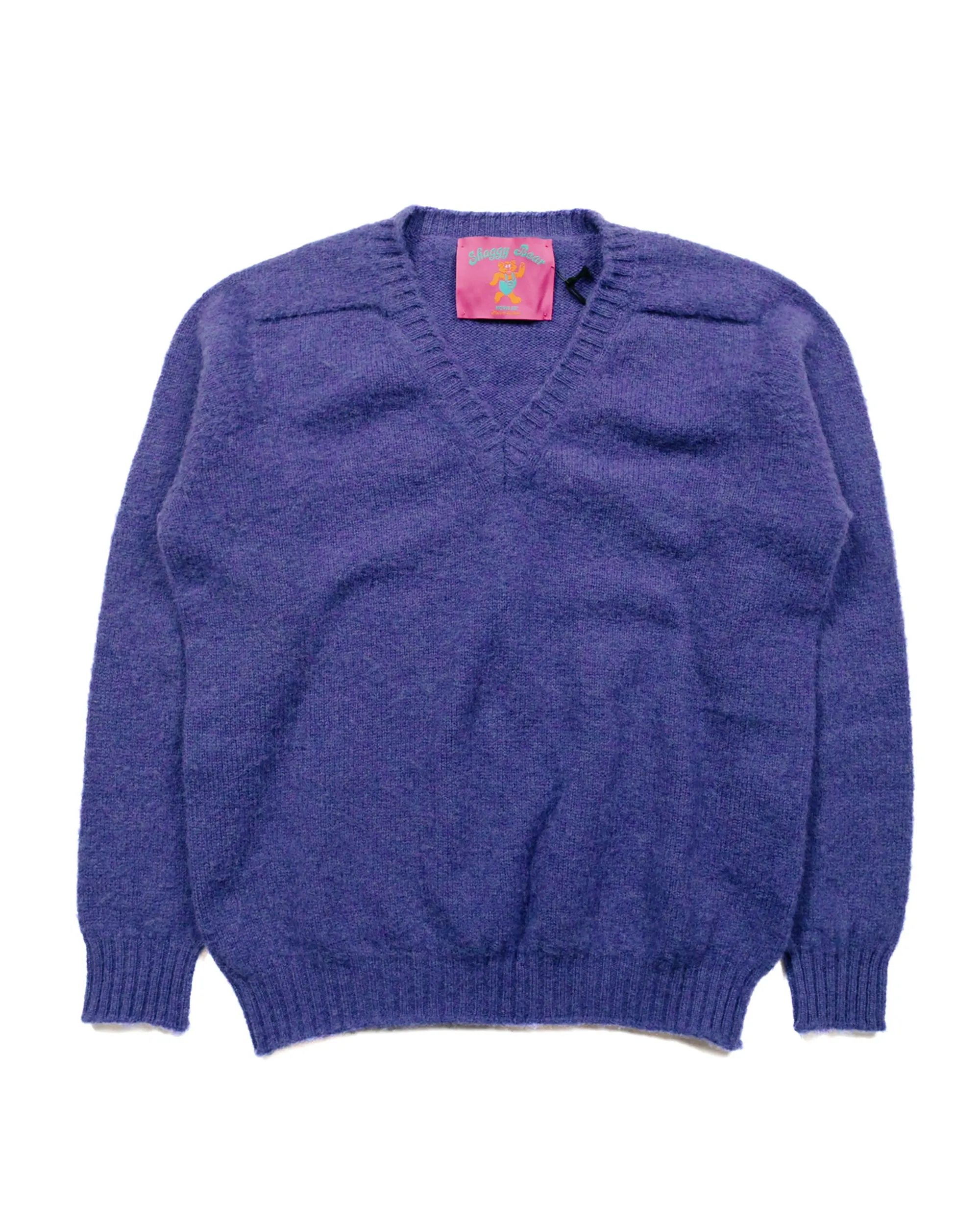Howlin' Shaggy Bear V Neck Violet Dreams Layered Style Home Wear