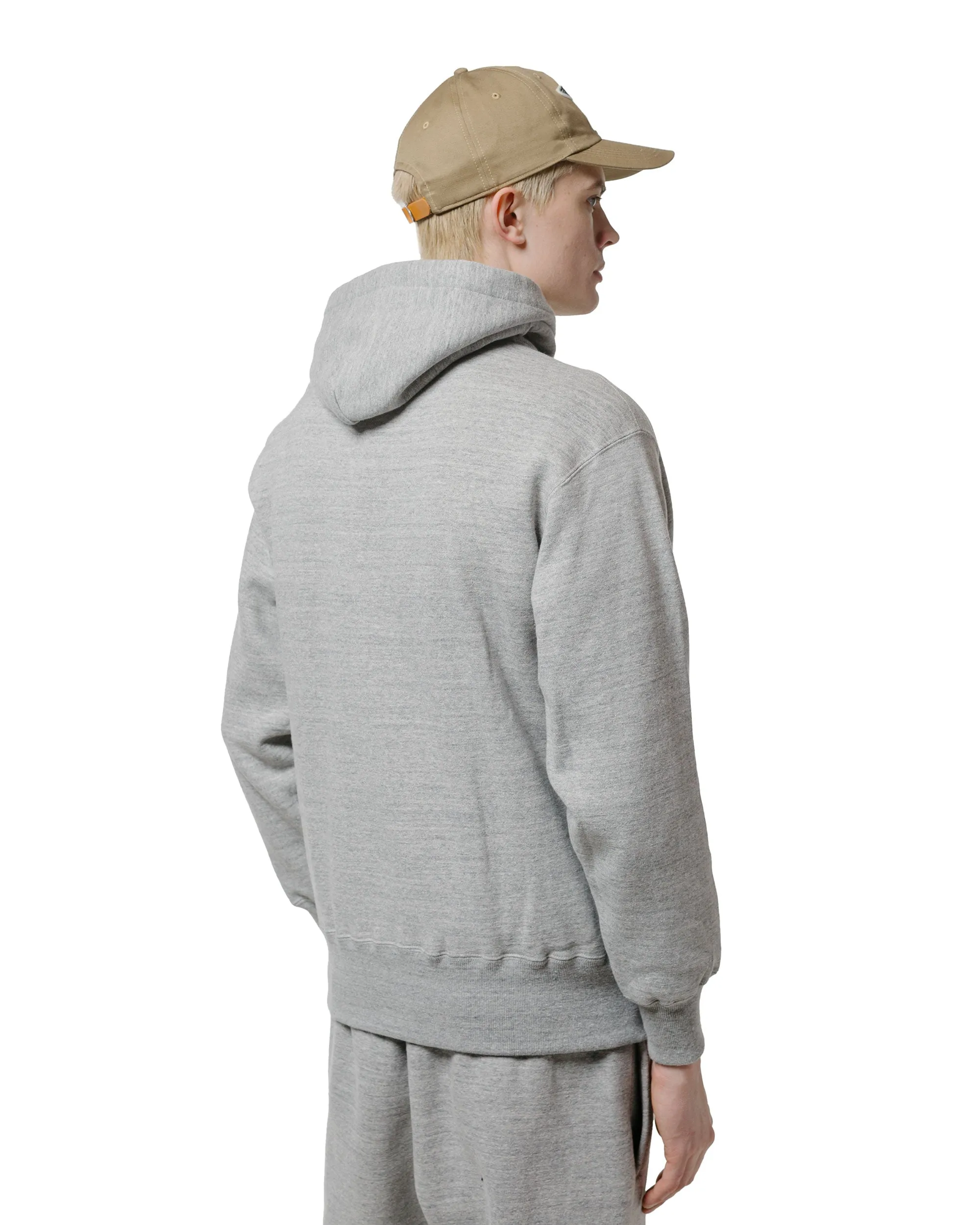comfortable for standing The Real McCoy??s MC24114 10 Oz. Loopwheel Hooded Sweatshirt Gray